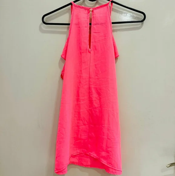 Neon pink halter neck top - Picture 10 of 15